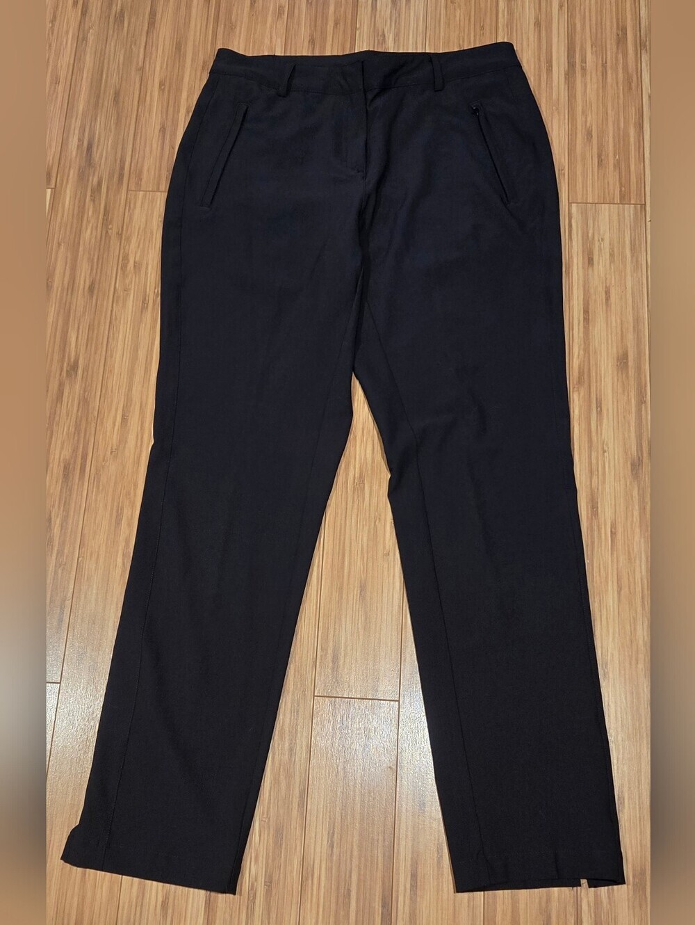 Slazenger Classic Black Golf Pants - Tailored Straight Fit